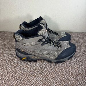 Merrell Moab 2 Mid Hiking Boots Brown Tan Leather Waterproof Sz 12 Mens Gorpcore
